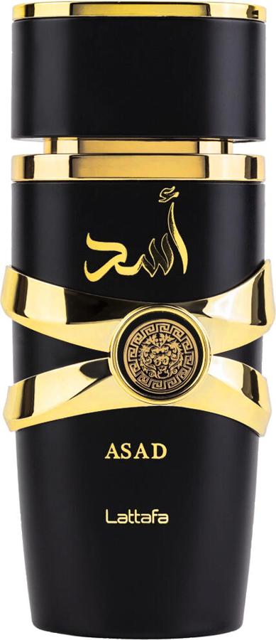 Flacon wody perfumowanej Lattafa Asad 100ml dla mężczyzn - orientalne perfumy arabskie w eleganckim opakowaniu z logo marki Lattafa