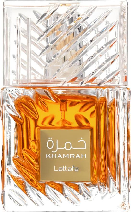 Lattafa Khamrah woda perfumowana 100ml w eleganckim flakonie - luksusowy orientalny zapach unisex z nutami cynamonu i wanilii
